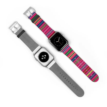 Pink Peruvian Watch Band - The Global Wanderer