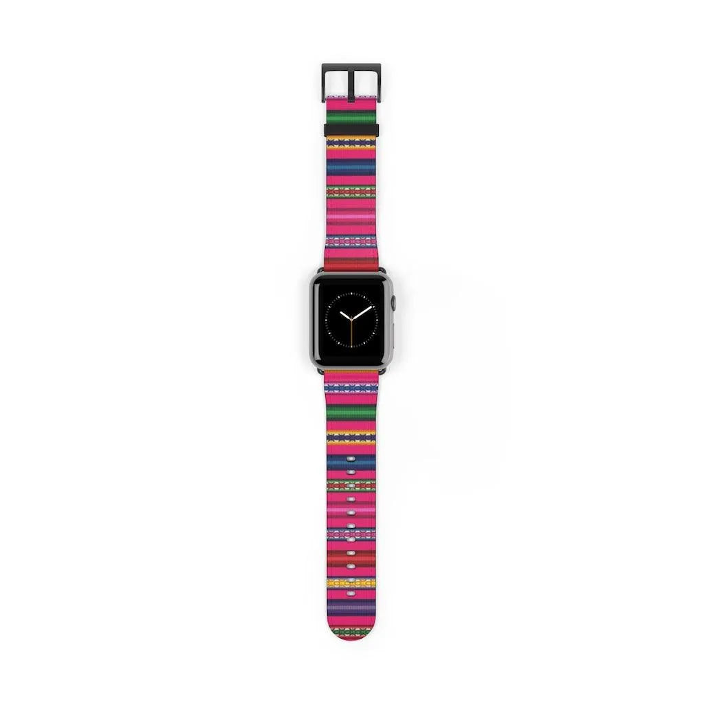 Pink Peruvian Watch Band - The Global Wanderer