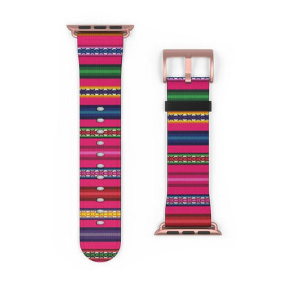 Pink Peruvian Watch Band - The Global Wanderer