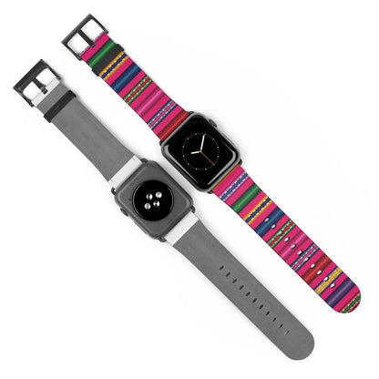 Pink Peruvian Watch Band - The Global Wanderer