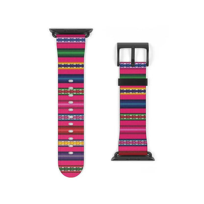 Pink Peruvian Watch Band - The Global Wanderer