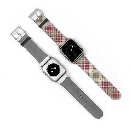 Pink Scottish Plaid Watch Band - The Global Wanderer