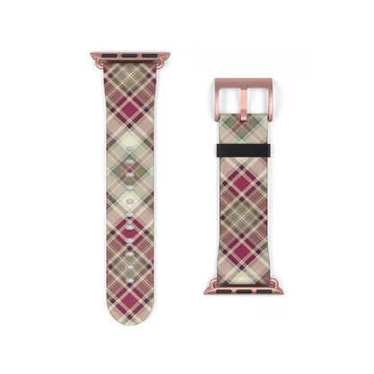 Pink Scottish Plaid Watch Band - The Global Wanderer