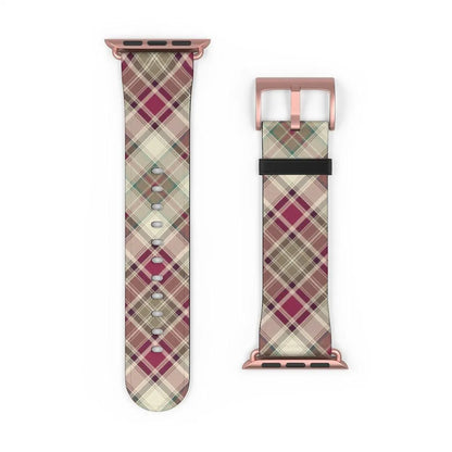 Pink Scottish Plaid Watch Band - The Global Wanderer