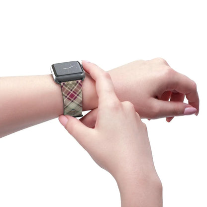 Pink Scottish Plaid Watch Band - The Global Wanderer