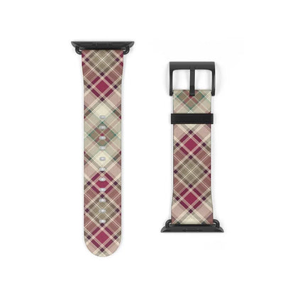 Pink Scottish Plaid Watch Band - The Global Wanderer