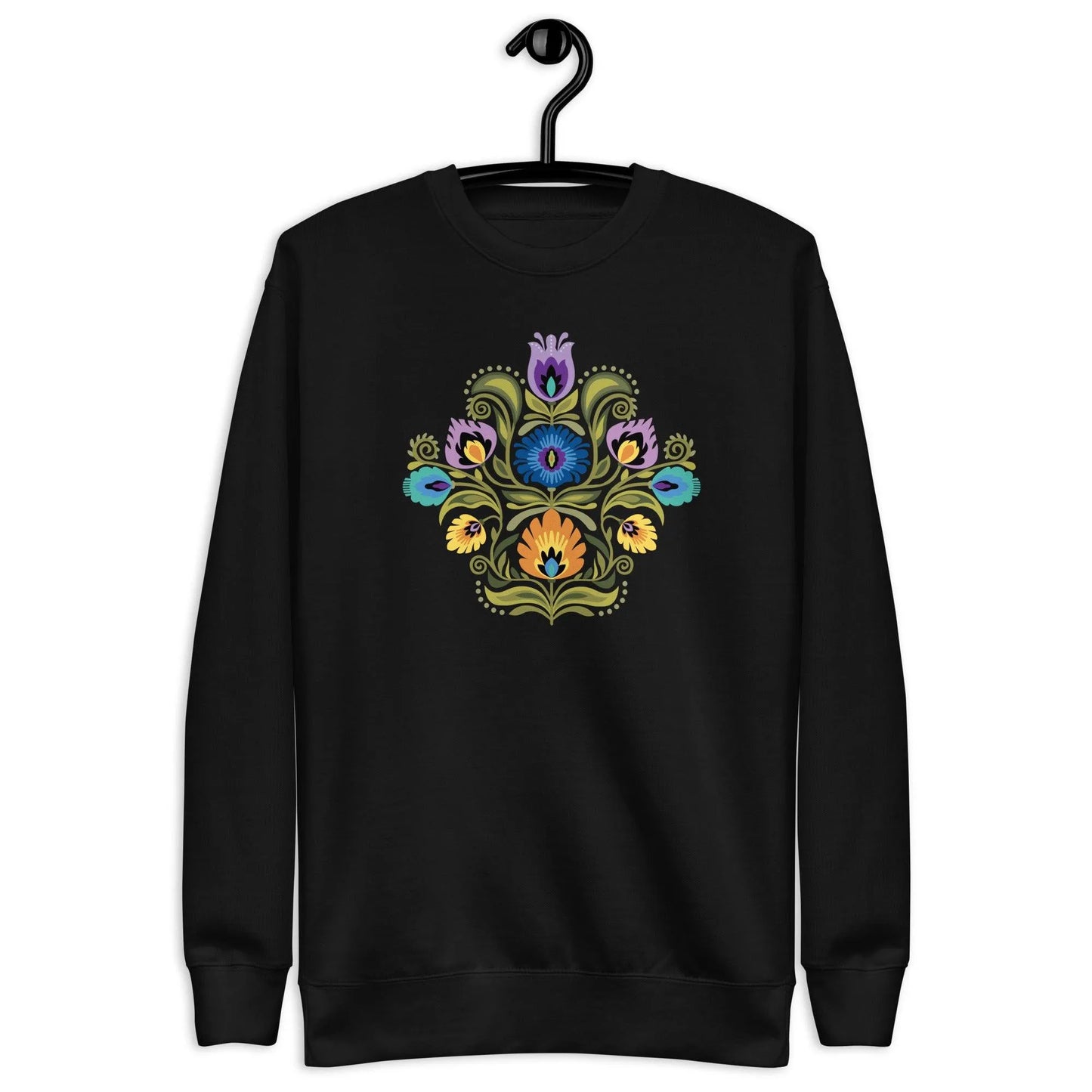 Polish Wycinanki Fleece Sweatshirt - The Global Wanderer