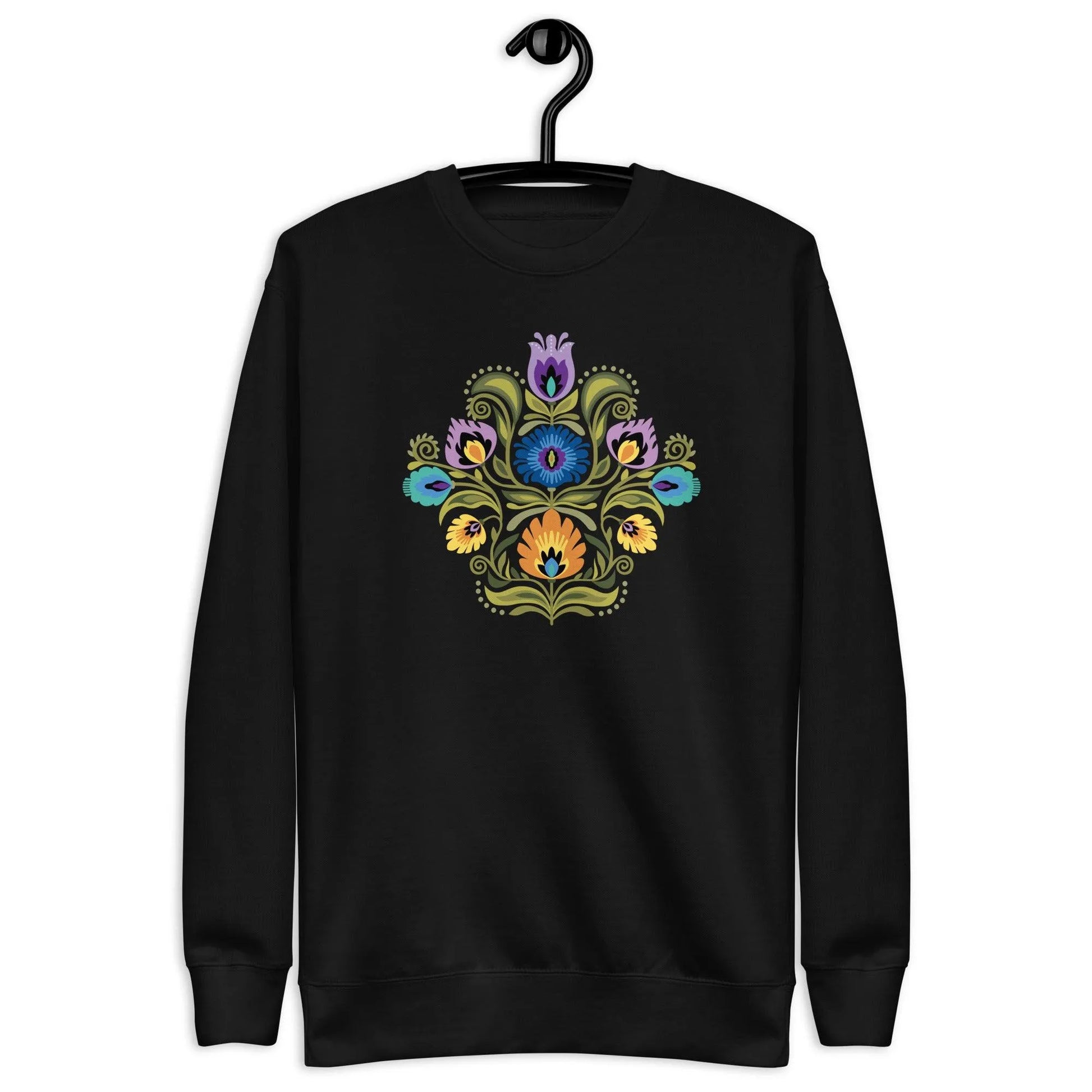 Polish Wycinanki Fleece Sweatshirt - The Global Wanderer