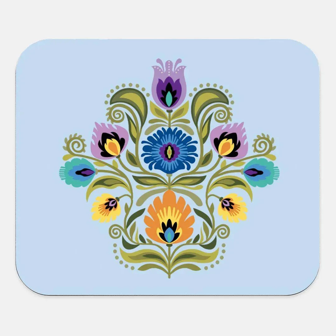 Polish Wycinanki Mouse Pad - The Global Wanderer