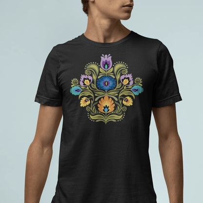 Polish Wycinanki Print T-Shirt - The Global Wanderer