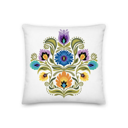 Polish Wycinanki Throw Pillow - The Global Wanderer