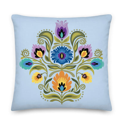 Polish Wycinanki Throw Pillow - The Global Wanderer