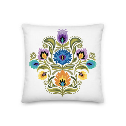 Polish Wycinanki Throw Pillow - The Global Wanderer