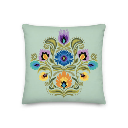 Polish Wycinanki Throw Pillow - The Global Wanderer