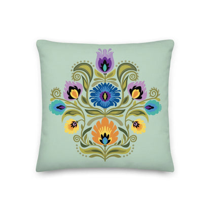 Polish Wycinanki Throw Pillow - The Global Wanderer