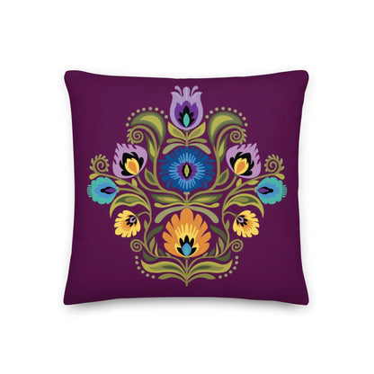 Polish Wycinanki Throw Pillow - The Global Wanderer