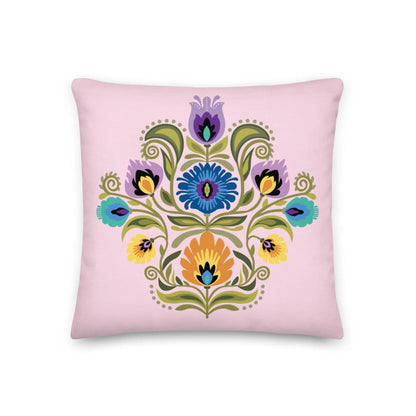 Polish Wycinanki Throw Pillow - The Global Wanderer