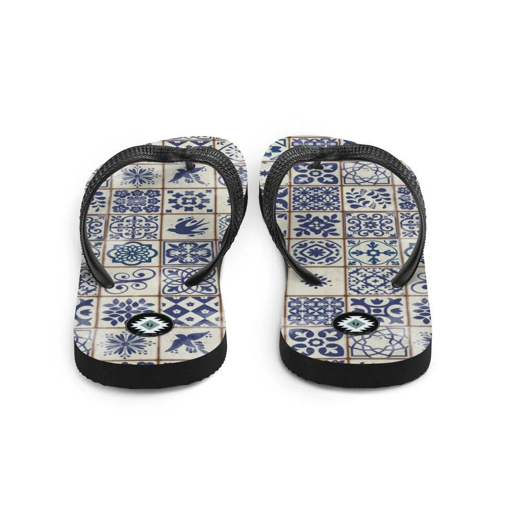 Portuguese Tile Flip Flops - The Global Wanderer