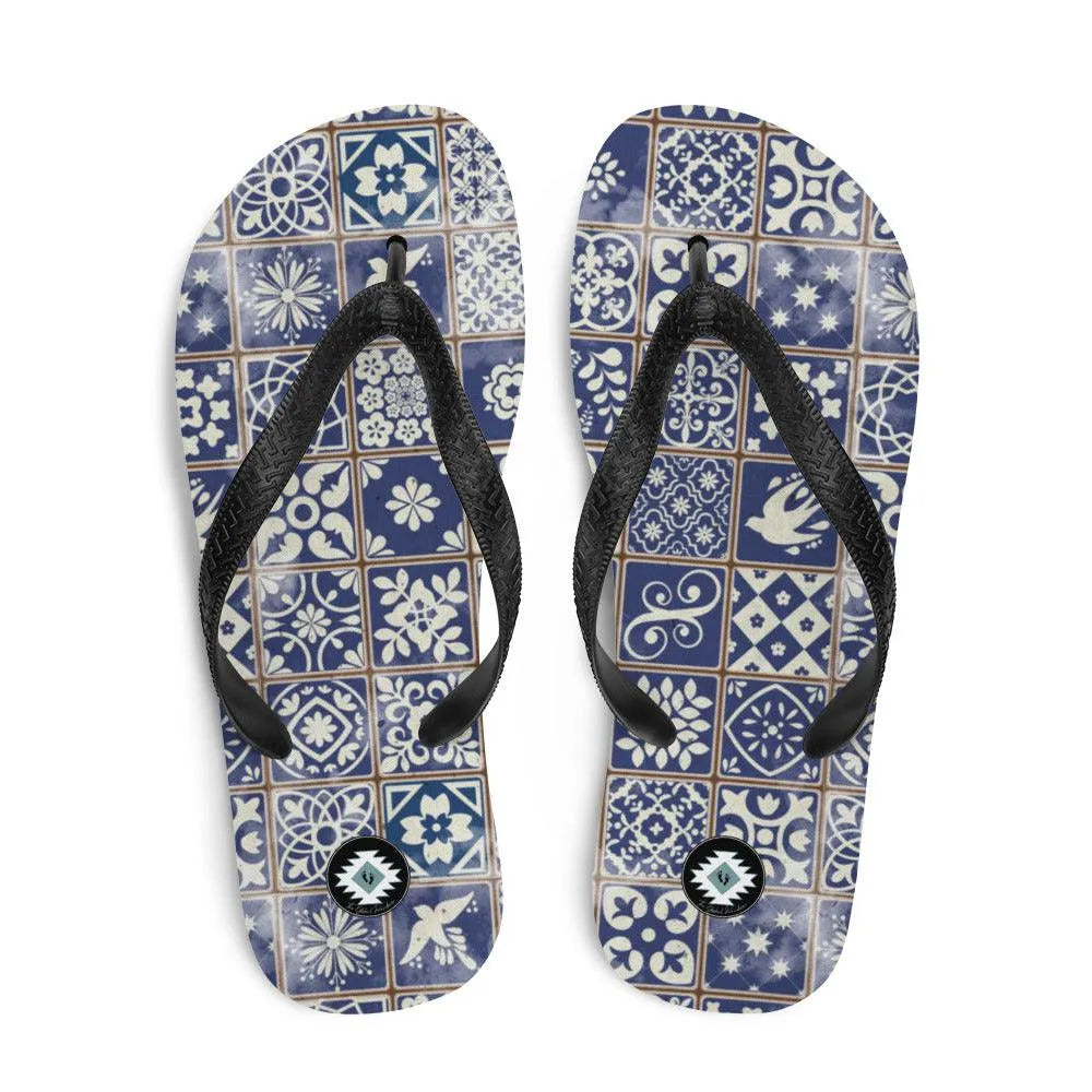 Portuguese Tile Flip Flops - The Global Wanderer