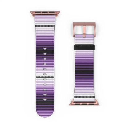 Purple Mexican Serape Watch Band - The Global Wanderer