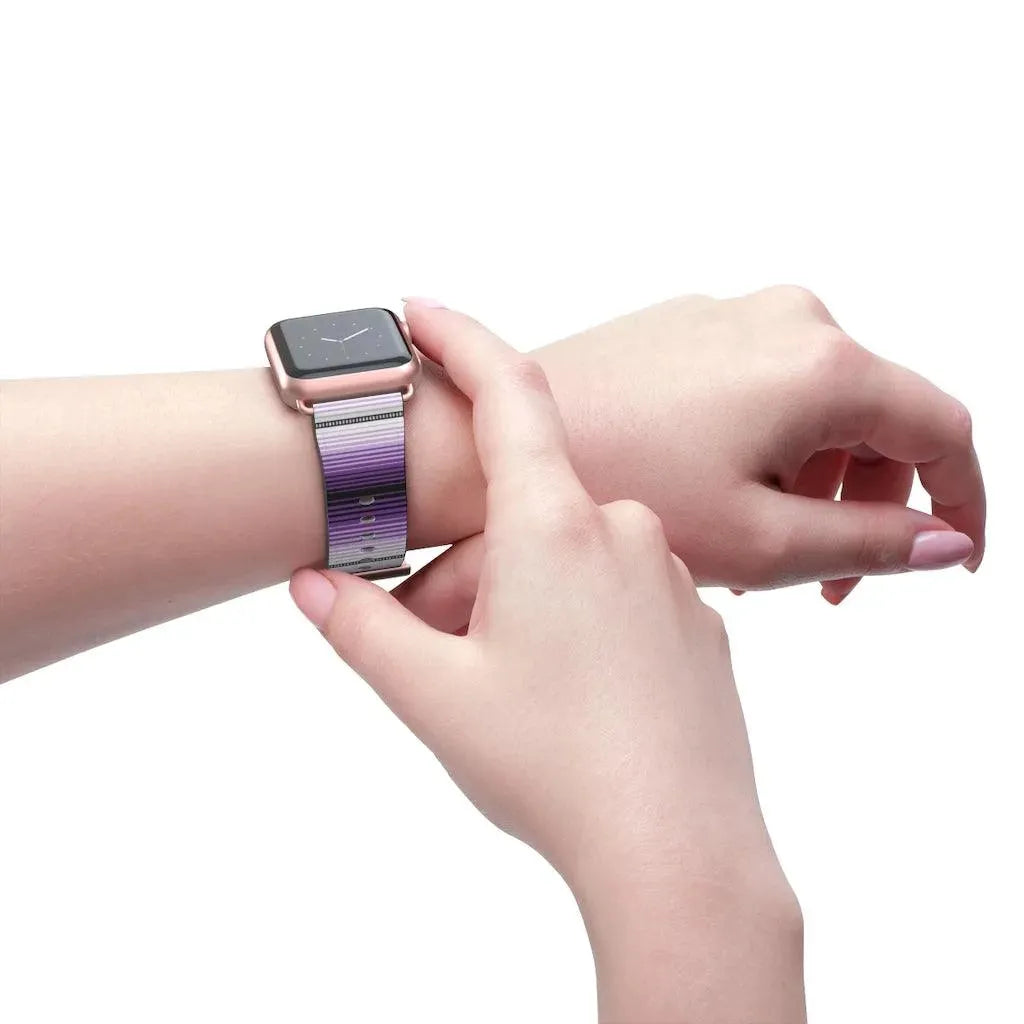 Purple Mexican Serape Watch Band - The Global Wanderer