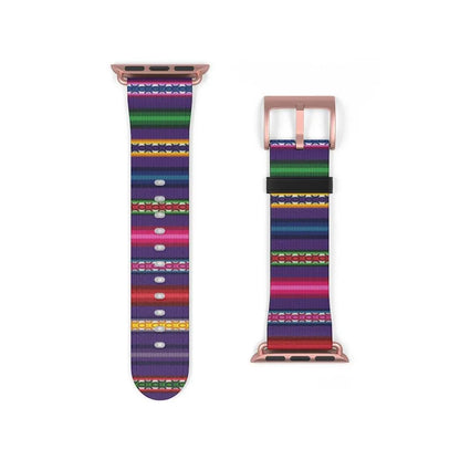 Purple Peruvian Watch Band - The Global Wanderer