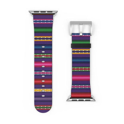 Purple Peruvian Watch Band - The Global Wanderer