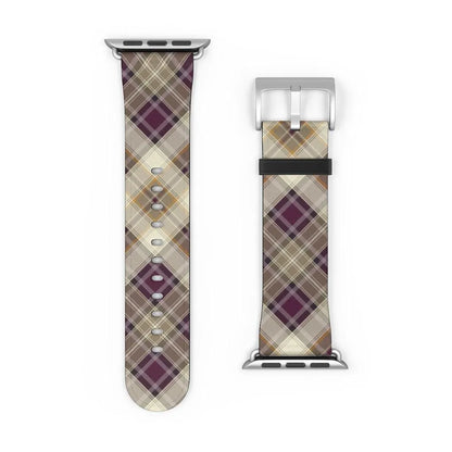 Purple Scottish Plaid Watch Band - The Global Wanderer