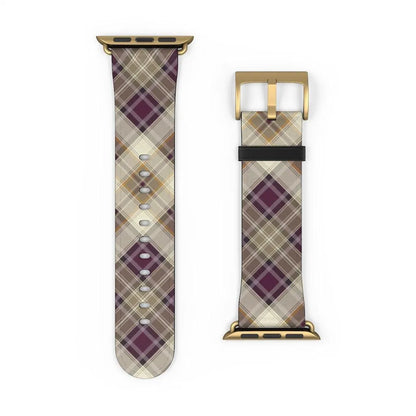 Purple Scottish Plaid Watch Band - The Global Wanderer