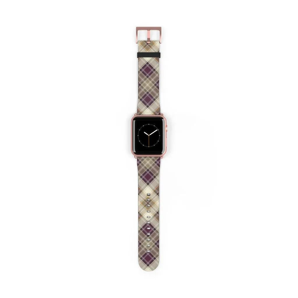 Purple Scottish Plaid Watch Band - The Global Wanderer