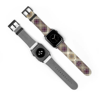 Purple Scottish Plaid Watch Band - The Global Wanderer