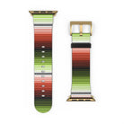 Red-Green Mexican Serape Watch Band - The Global Wanderer