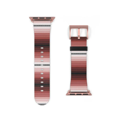 Red Mexican Serape Watch Band - The Global Wanderer