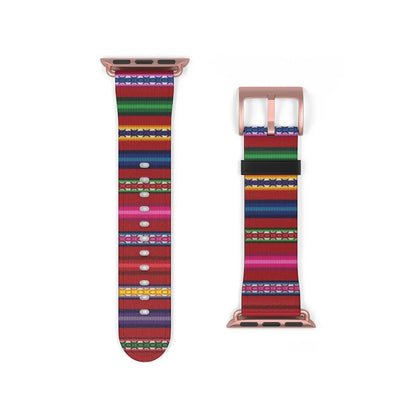 Red Peruvian Watch Band - The Global Wanderer