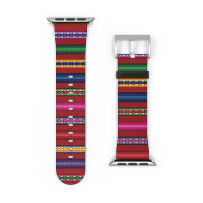 Red Peruvian Watch Band - The Global Wanderer