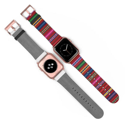 Red Peruvian Watch Band - The Global Wanderer