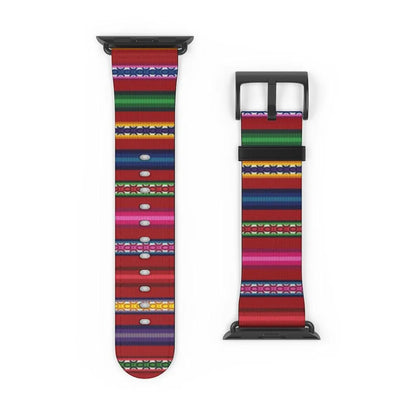 Red Peruvian Watch Band - The Global Wanderer