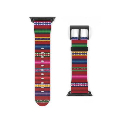 Red Peruvian Watch Band - The Global Wanderer