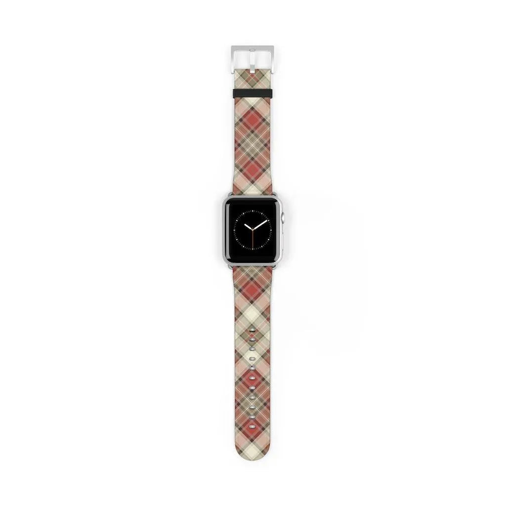 Red Scottish Plaid Watch Band - The Global Wanderer