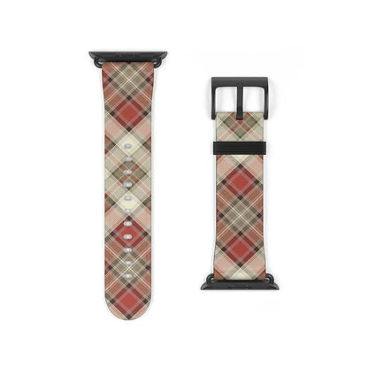 Red Scottish Plaid Watch Band - The Global Wanderer