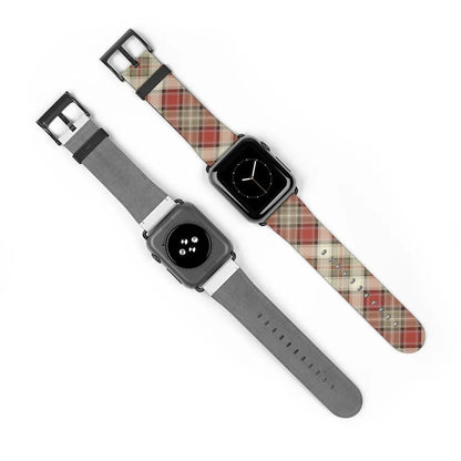 Red Scottish Plaid Watch Band - The Global Wanderer