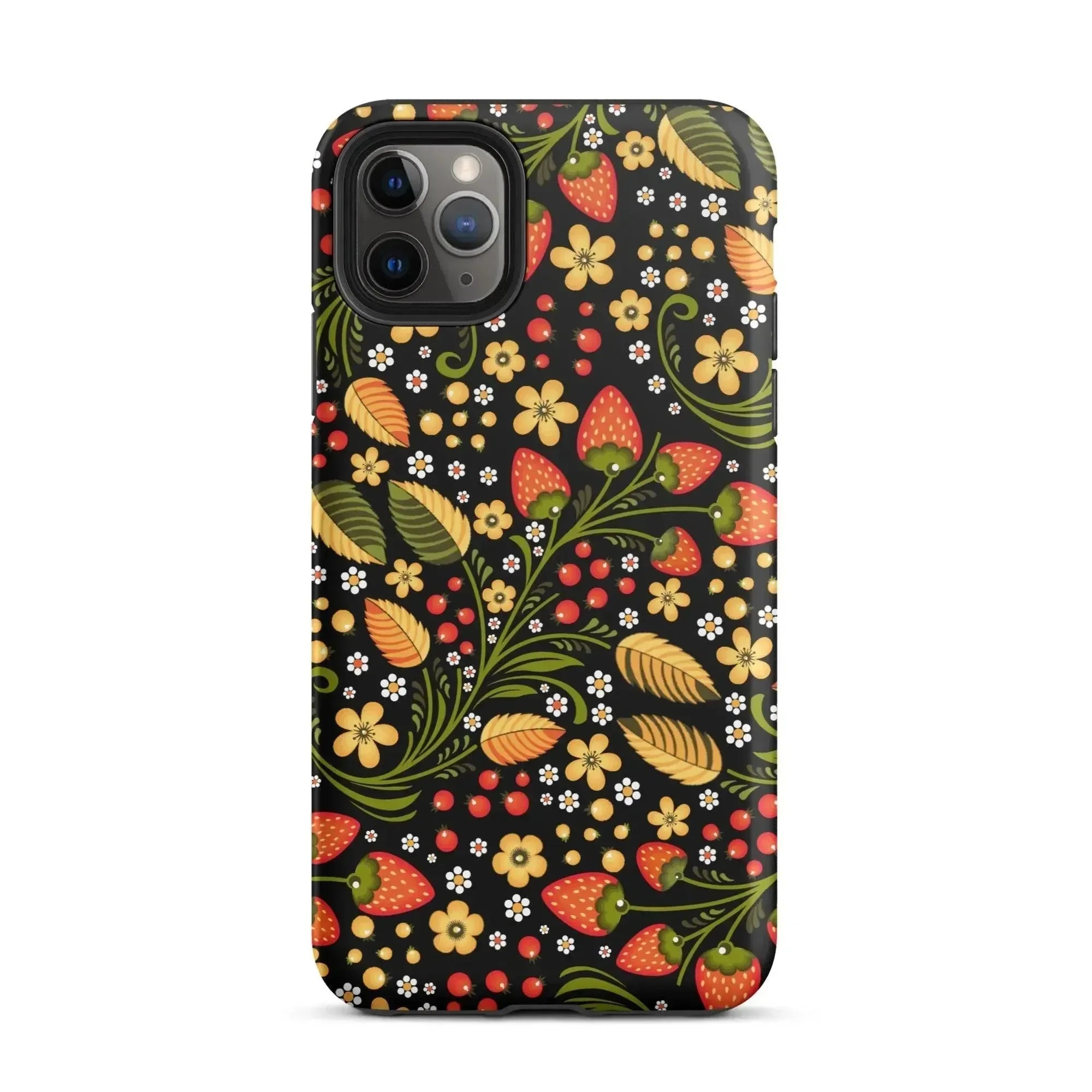 Moscow Berry Khokhloma iPhone Case | Globally Inspired MagSafe