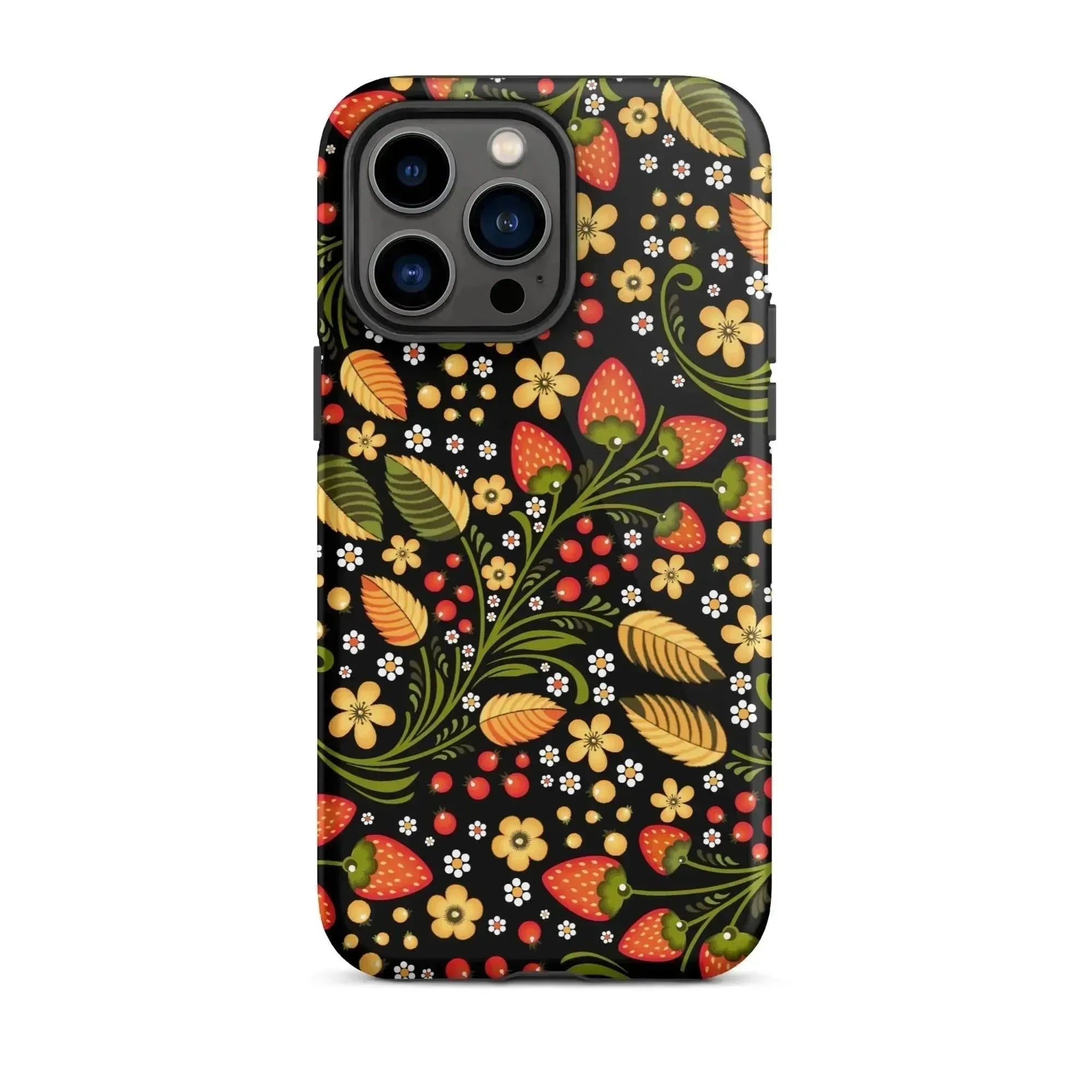 iPhoneケース モノグラム Moscow Berry Khokhloma iPhone Case | Globally Inspired MagSafe