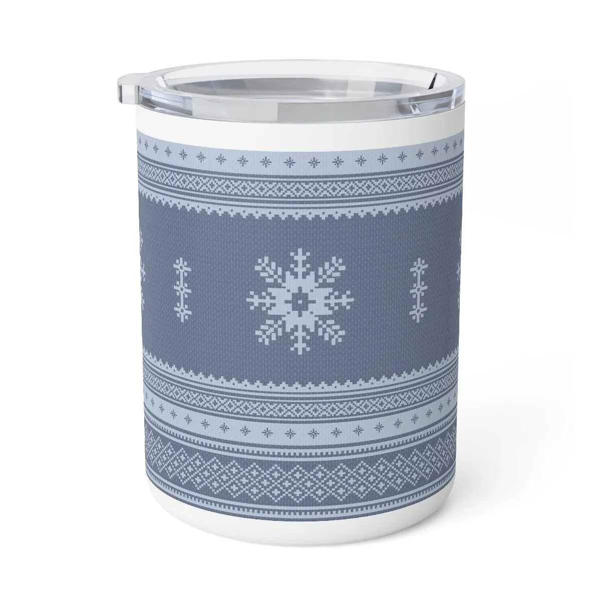 Scandinavian Christmas Dark Blue Insulated Coffee Mug - The Global Wanderer