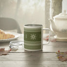 Scandinavian Christmas Dark Green Insulated Coffee Mug - The Global Wanderer