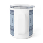 Scandinavian Christmas Light Blue Insulated Coffee Mug - The Global Wanderer