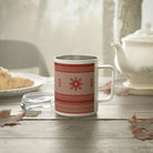 Scandinavian Christmas Light Red Insulated Coffee Mug - The Global Wanderer