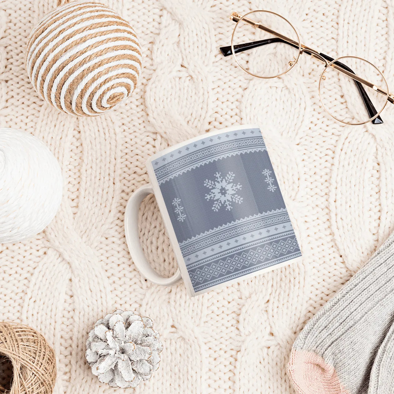 Scandinavian Christmas Mug - The Global Wanderer