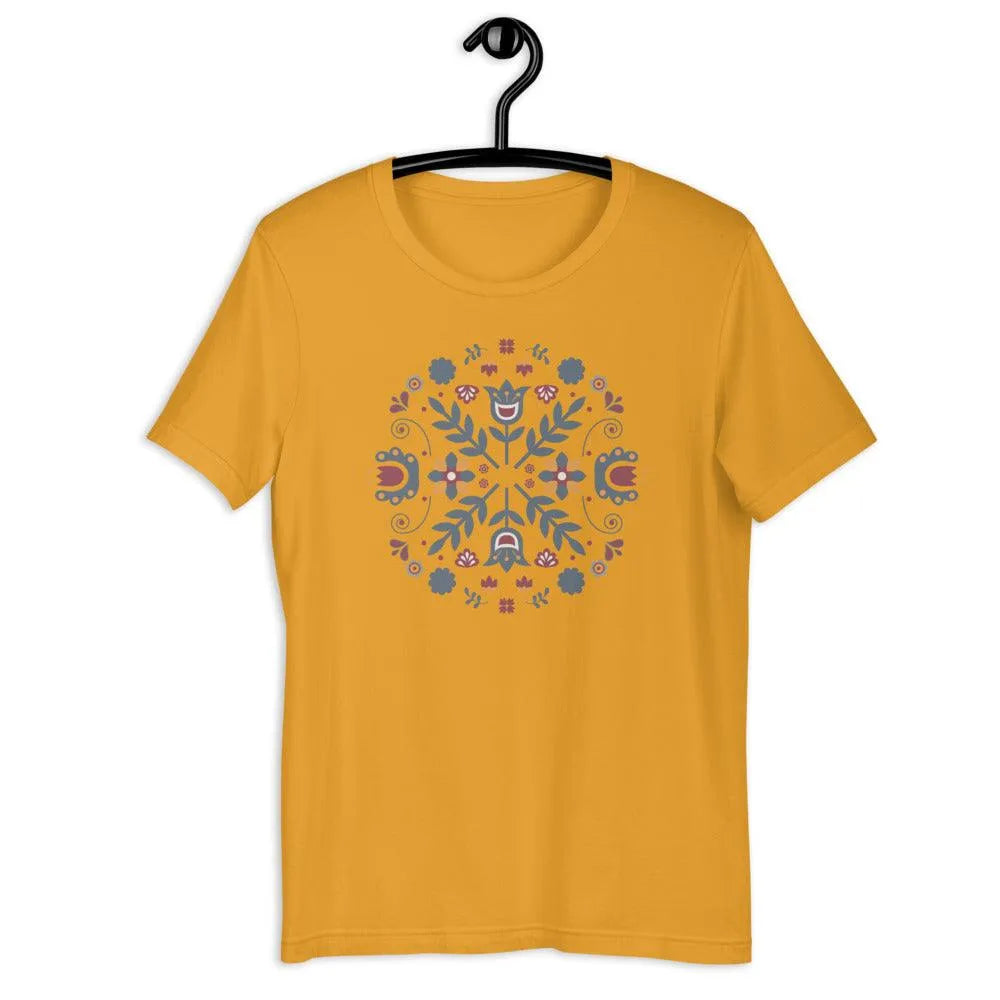 Scandinavian Folk Art T-Shirt - The Global Wanderer