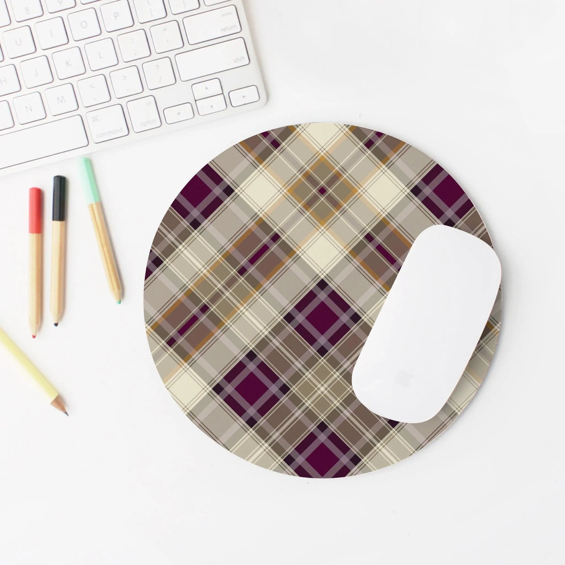 Scottish Plaid Print Mouse Pad - The Global Wanderer